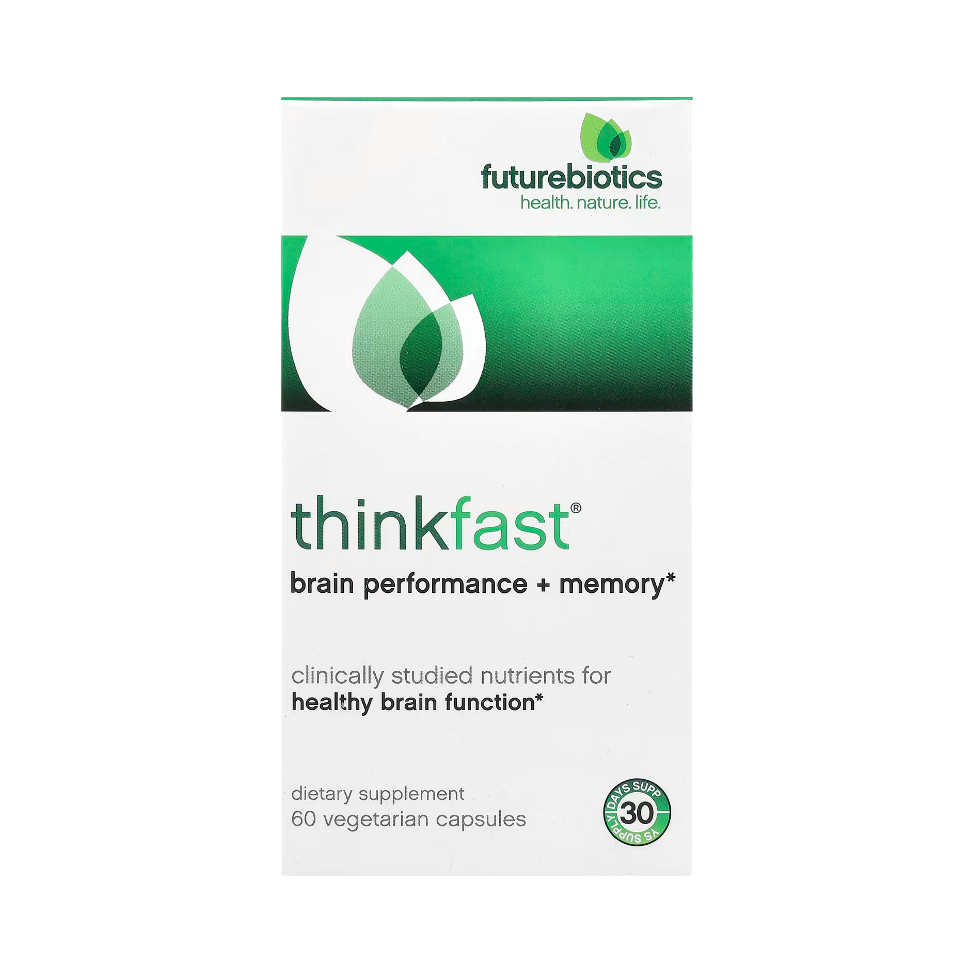 Futurebiotics, ThinkFast, Brain Performance + Memory, 60 Vegetarian Capsules