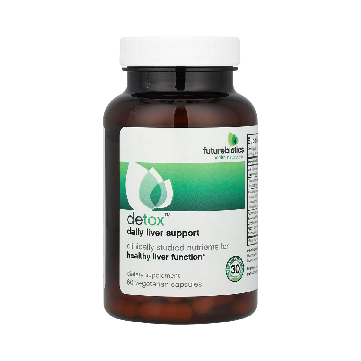 Futurebiotics, Detox, Daily Liver Support, 60 Vegetarian Capsules