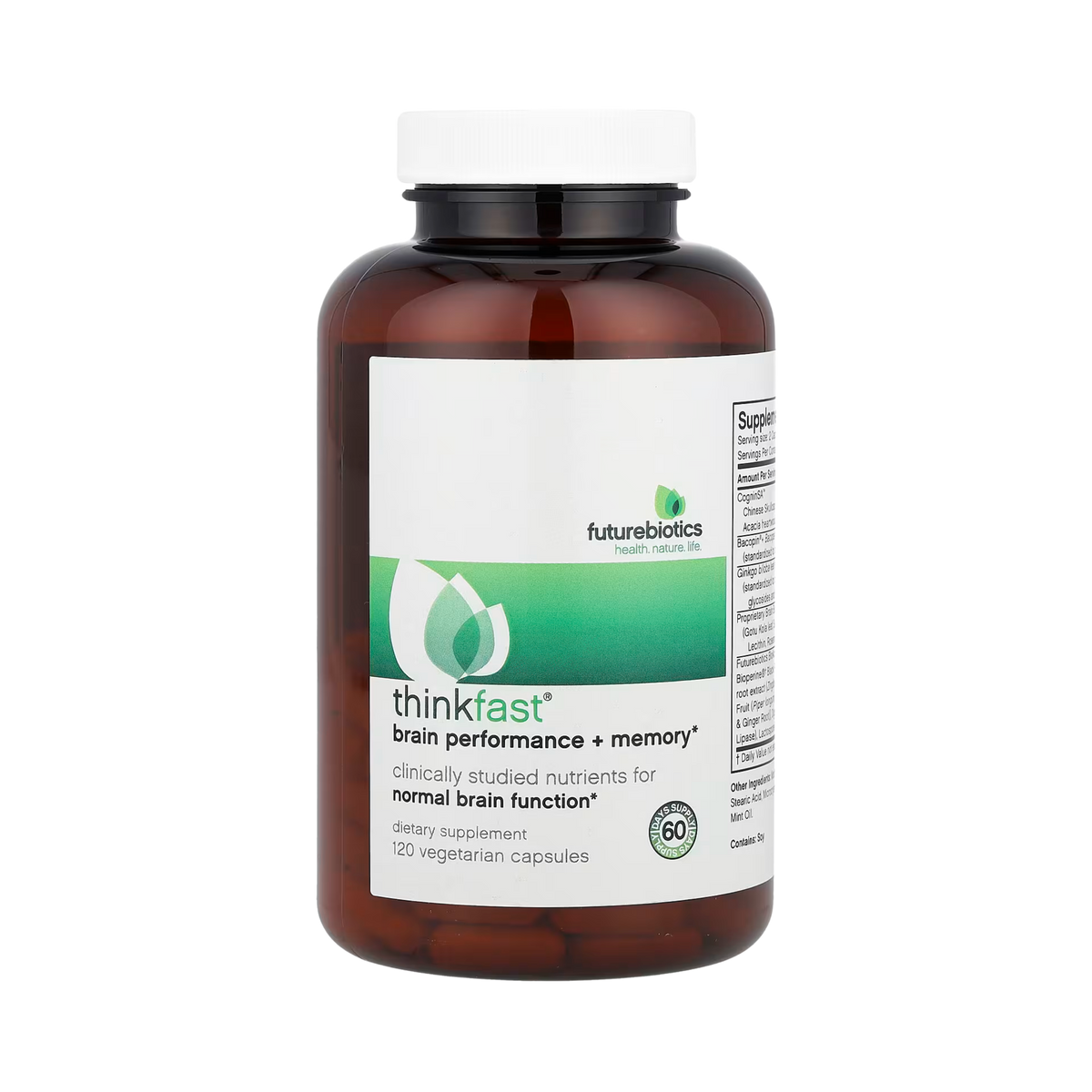 Futurebiotics, Thinkfast, Brain Performance + Memory, 120 Vegetarian Capsules