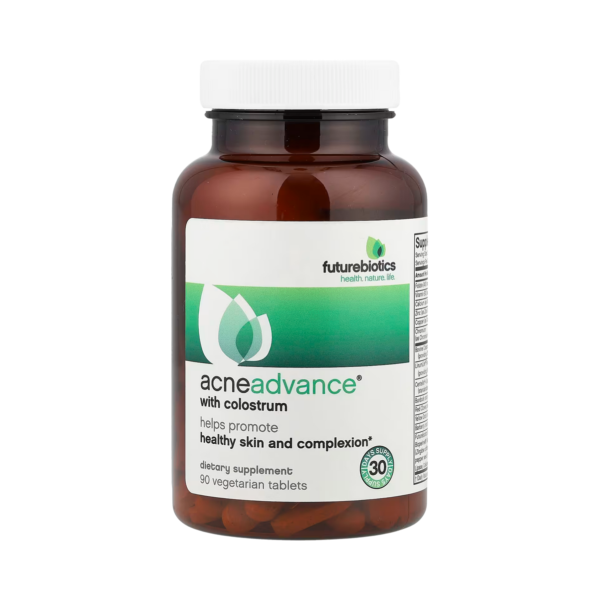 Futurebiotics, AcneAdvance with Colostrum, 90 Vegetarian Tablets