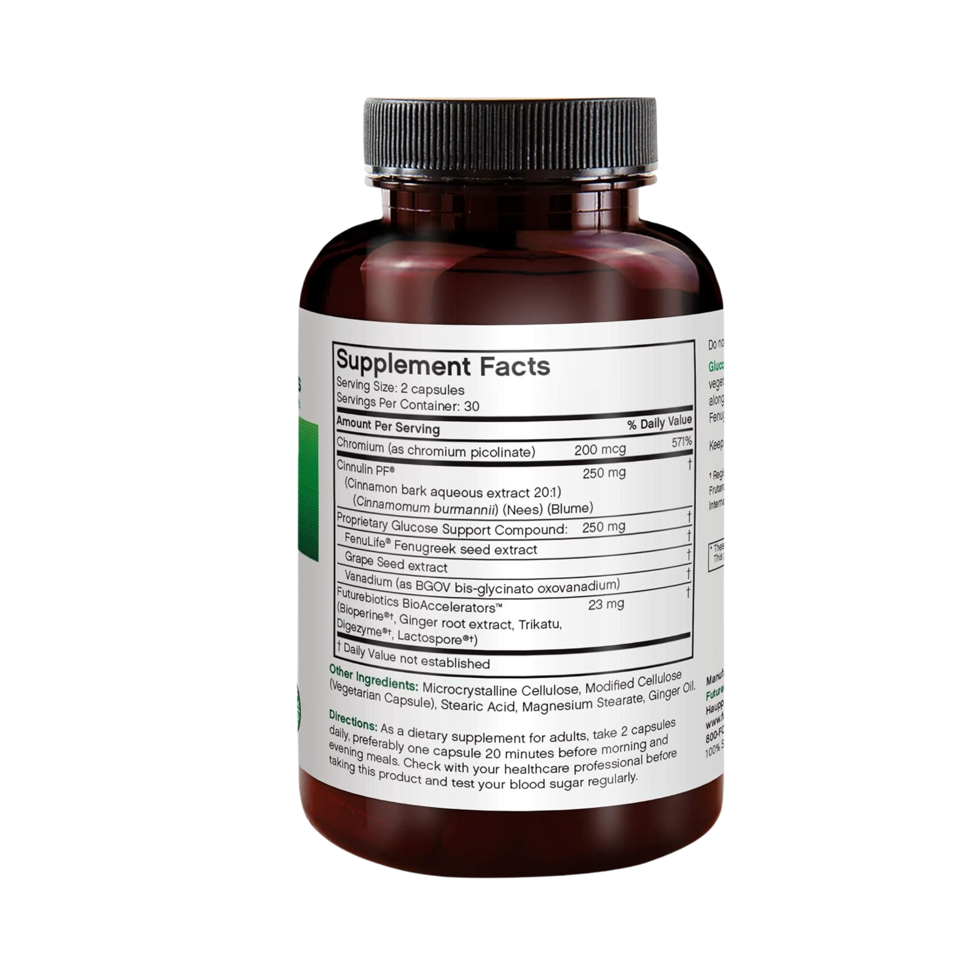 Futurebiotics, GlucoActive Cinnamon Extract, 60 Vegetarian Capsules