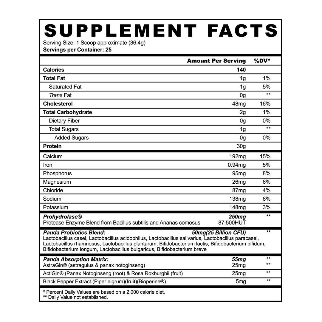 Panda Supplements, Fuel Premium Protein, Vanilla Ice Cream, 25 Servings