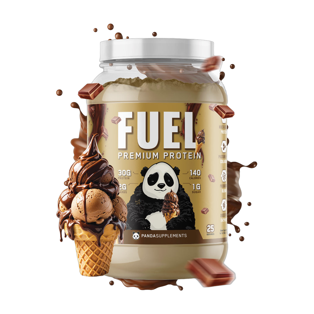 Panda Supplements, Fuel Premium Protein, Chocolate Ice Cream, 25 Servings, 2.5 lb