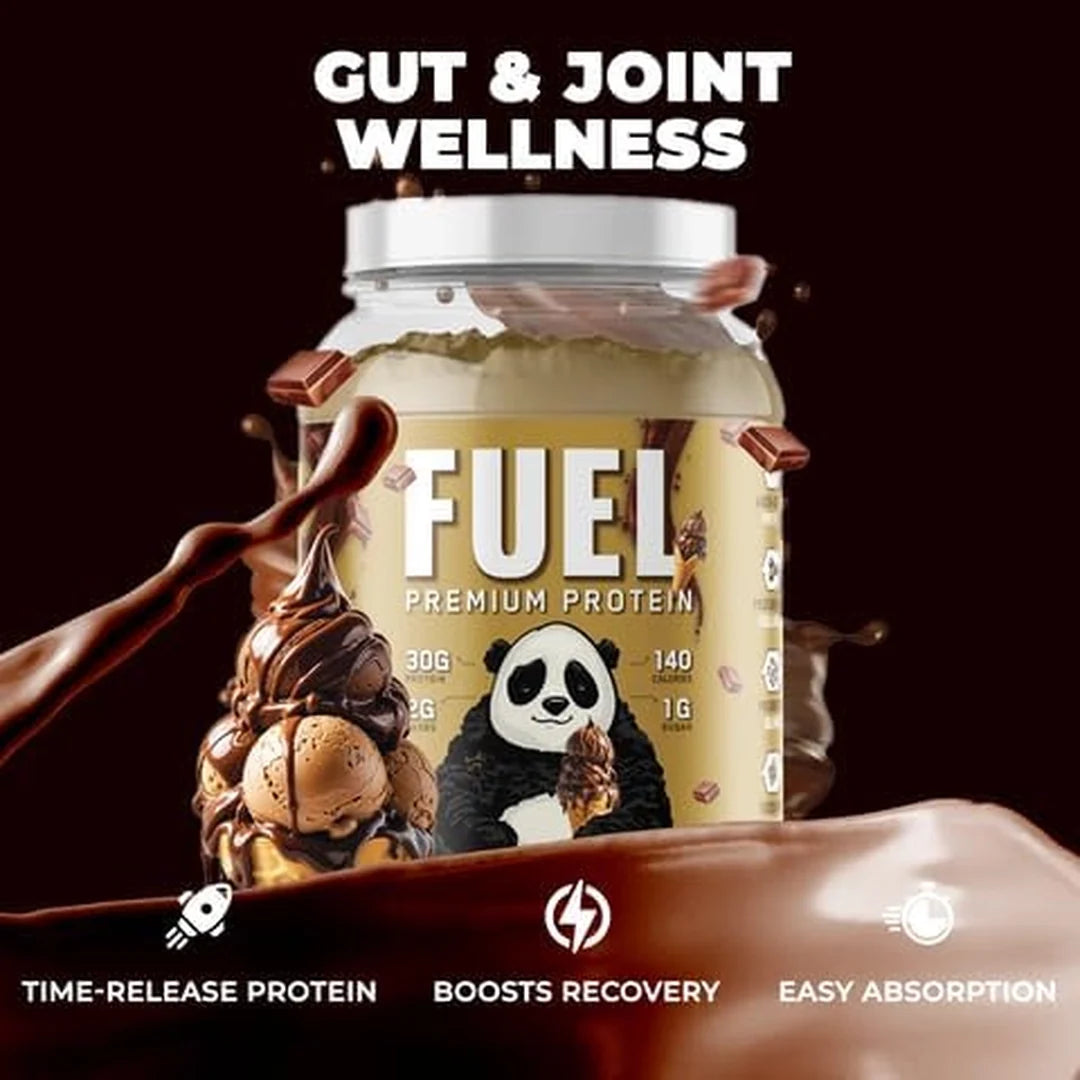 Panda Supplements, Fuel Premium Protein, Chocolate Ice Cream, 25 Servings, 2.5 lb