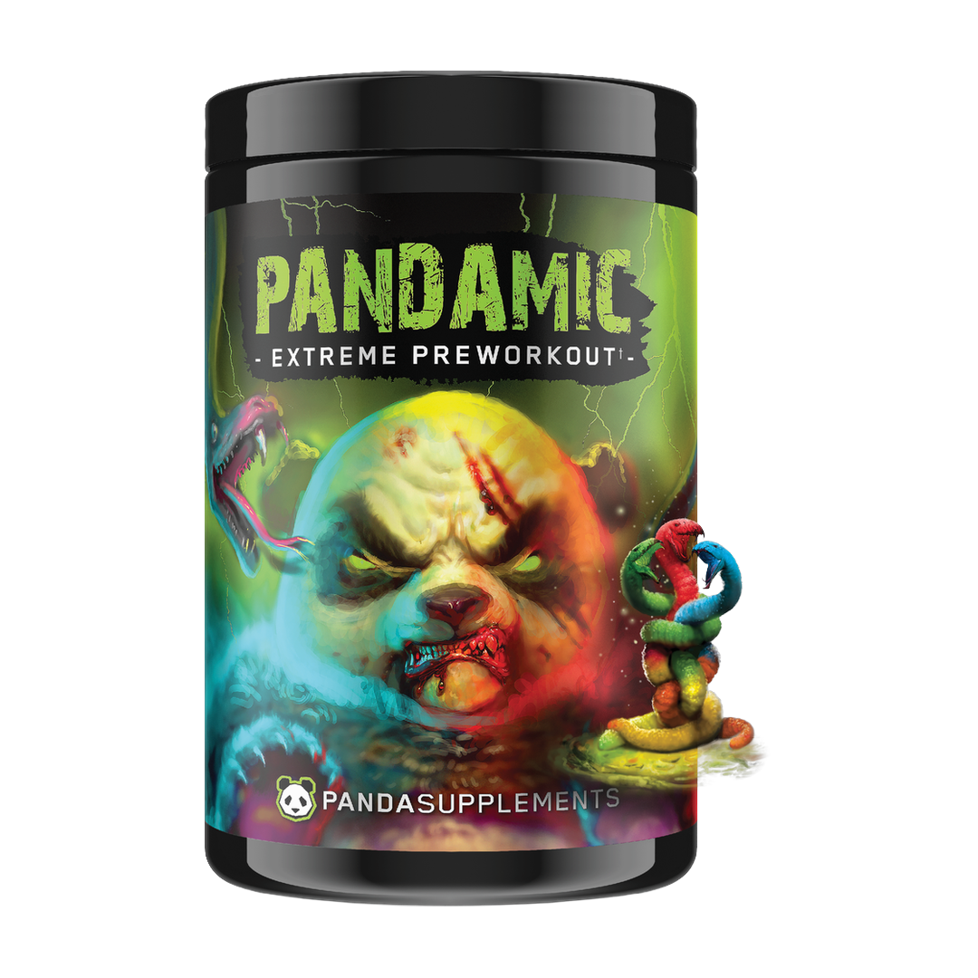 Panda Supplements, Pandamic Pre-Workout, Sour Gummy, 25 Servings