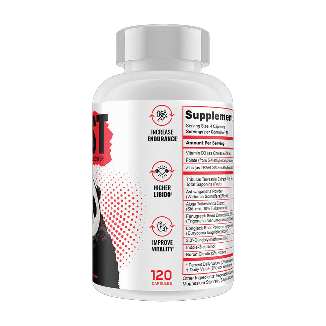Panda Supplements, Test, Testosterone Booster, 120 Capsules