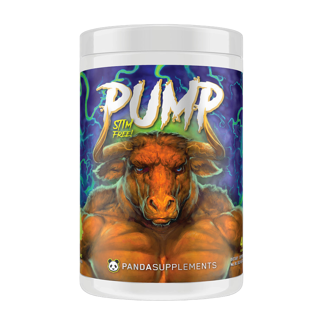 Panda Supplements, Pump Stim-Free Pre-Workout, Blackberry Lime, 40 Servings