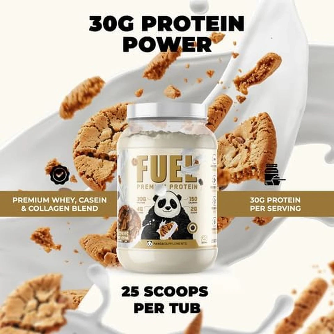 Panda Supplements, Fuel Premium Protein, Cookies & Cream, 25 Servings, 2.5 lb