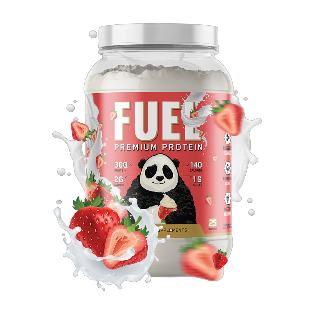 Panda Supplements, Fuel Premium Protein, Strawberries & Cream, 25 Servings