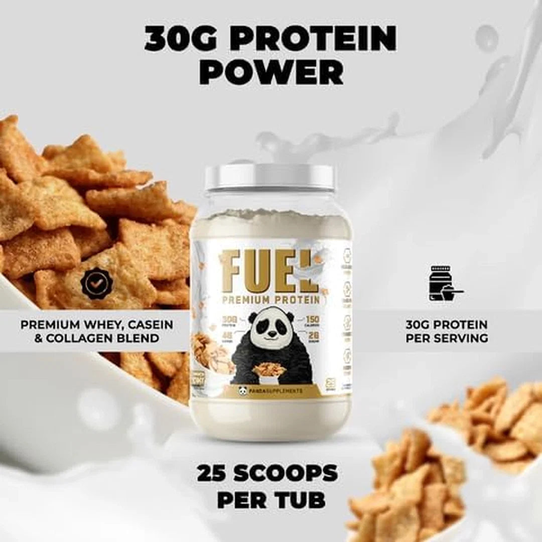 Panda Supplements, Fuel Premium Protein, Cinnamon Toast Cereal, 25 Servings, 2.5 lb