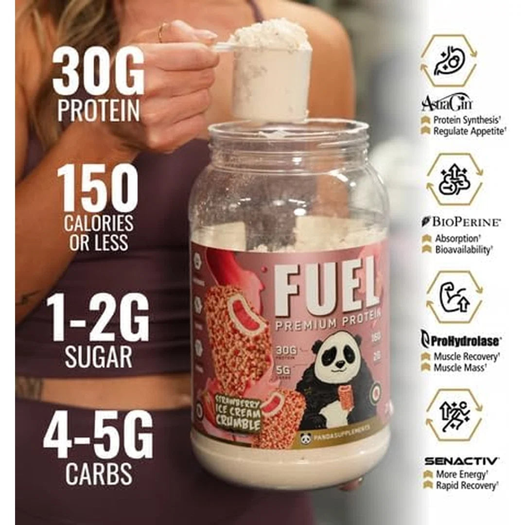 Panda Supplements, Fuel Premium Protein, Cinnamon Toast Cereal, 25 Servings, 2.5 lb