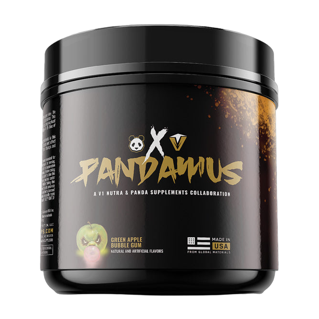 Panda Supplements, Pandamus Pre-Workout, Level 2, Mid Stim, Green Apple Bubble Gum, 40 Servings