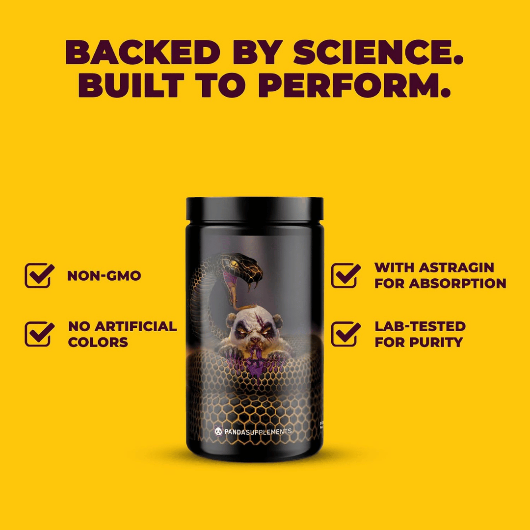 Panda Supplements, Pandamic, Special Edition Pre-Workout, Grape Bubble Gum, 40 Servings
