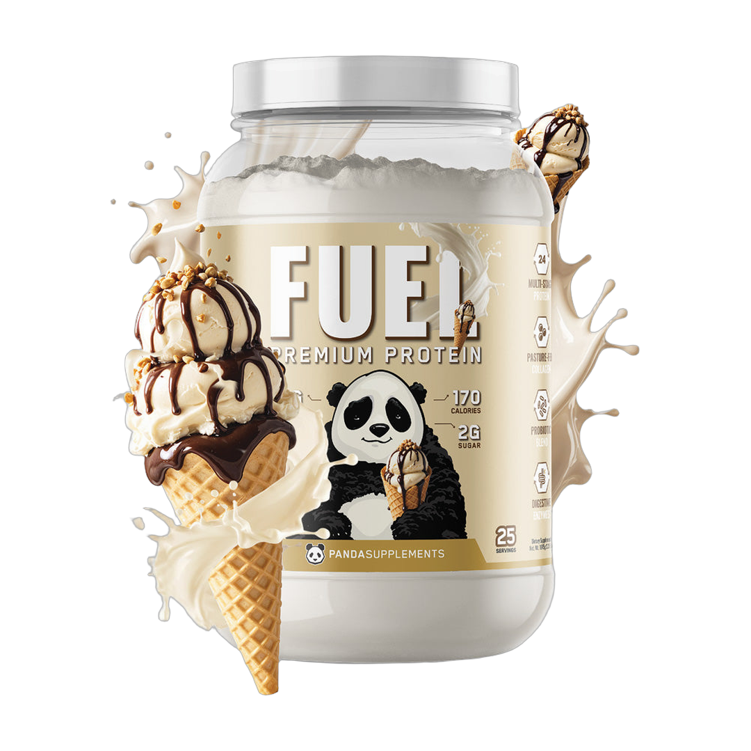 Panda Supplements, Fuel Premium Protein, Sundae Ice Cream Cone, 25 Servings, 2.5 lb