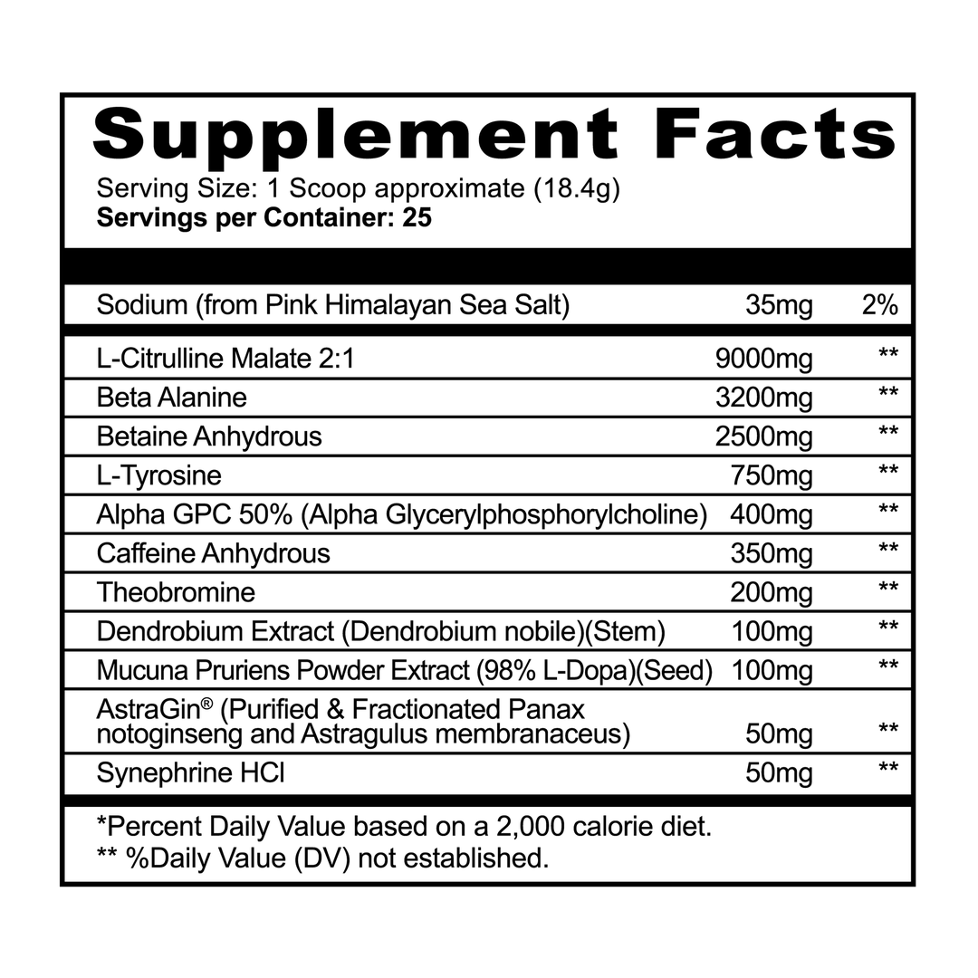 Panda Supplements, Pandamic Pre-Workout, Blue Snow Cone, 25 Servings