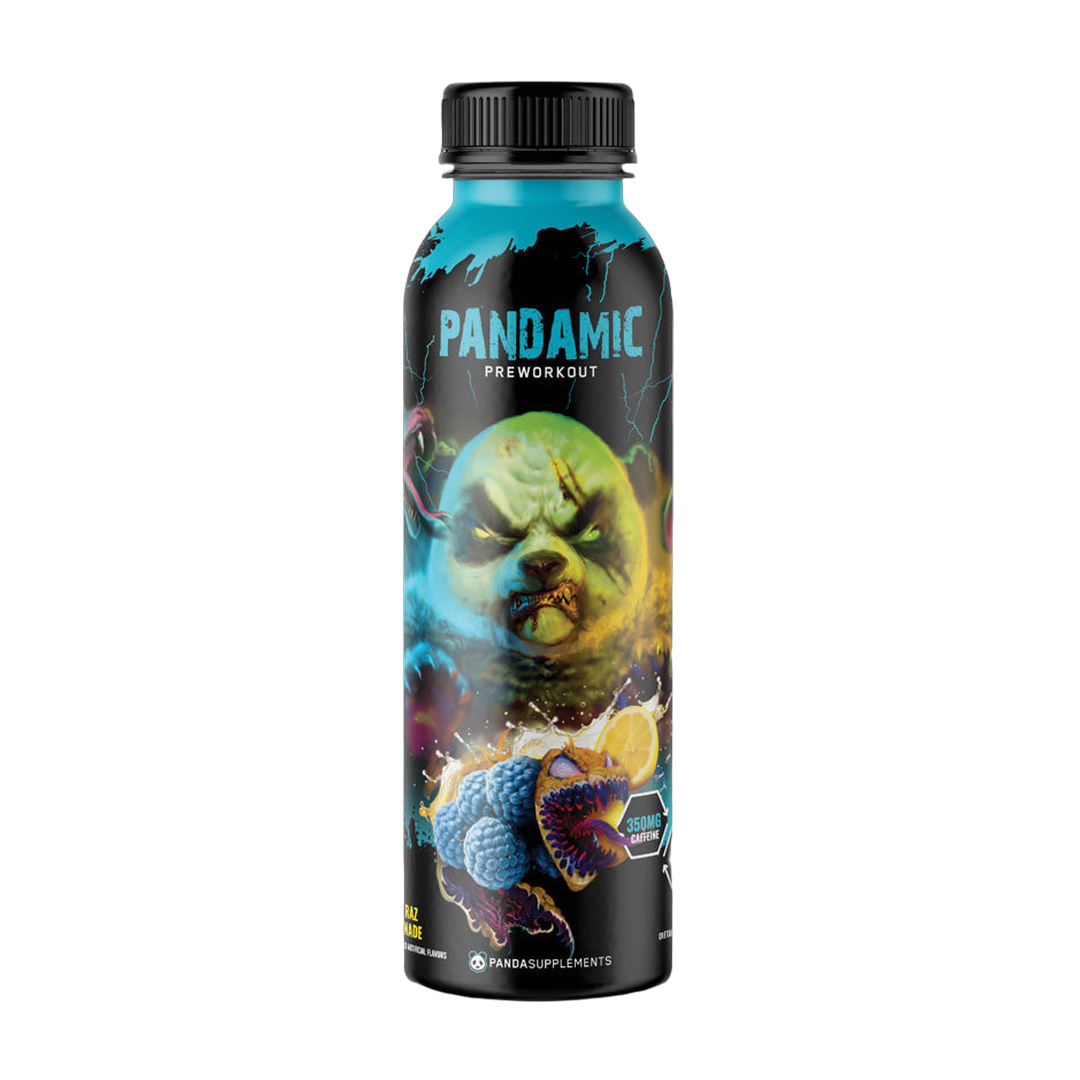 Panda Supplements, Pandamic Ready-To-Drink Pre-Workout, Blue Raz Lemonade, 12 fl oz