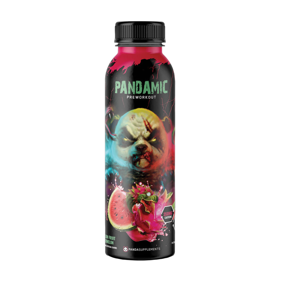 Panda Supplements, Pandamic Ready-To-Drink Pre-Workout, Dragonfruit Watermelon, 12 fl oz