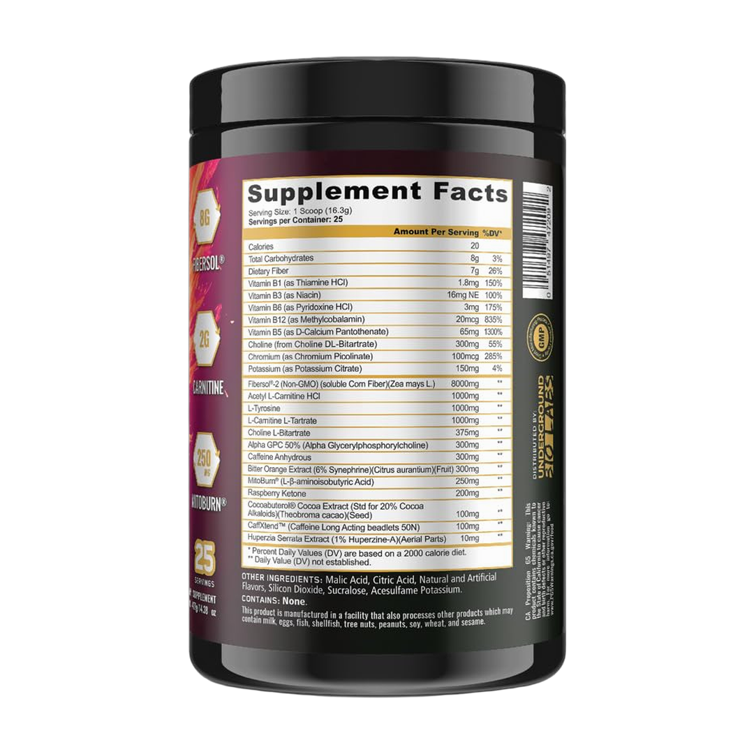 Panda Supplements, Burn Max, Dragonfruit Watermelon, 25 Servings