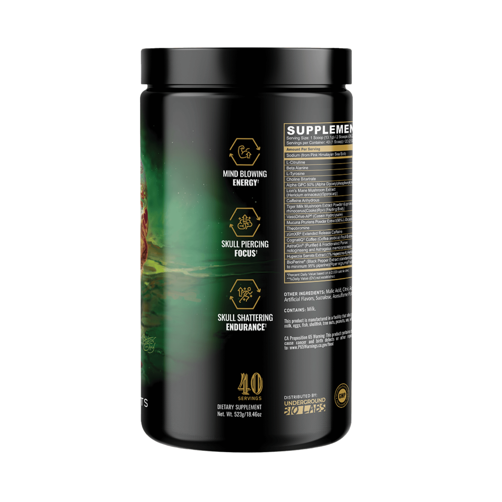Panda Supplements, Skull, Limited Edition Pre-Workout, Skull Candy, 40 Servings