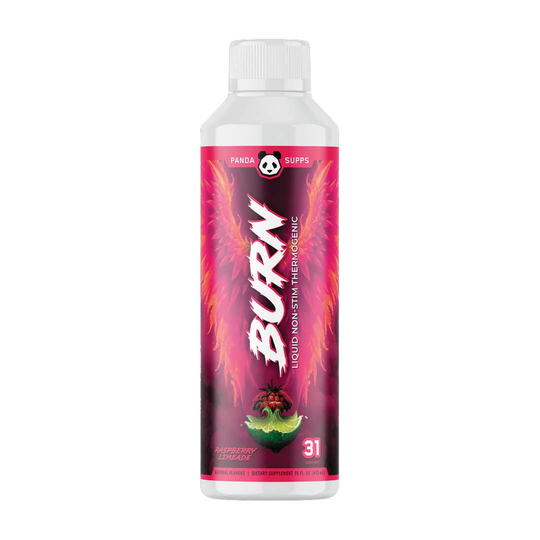 Panda Supplements, Burn Stim-Free Liquid Thermogenic, Raspberry Limeade, 31 Servings