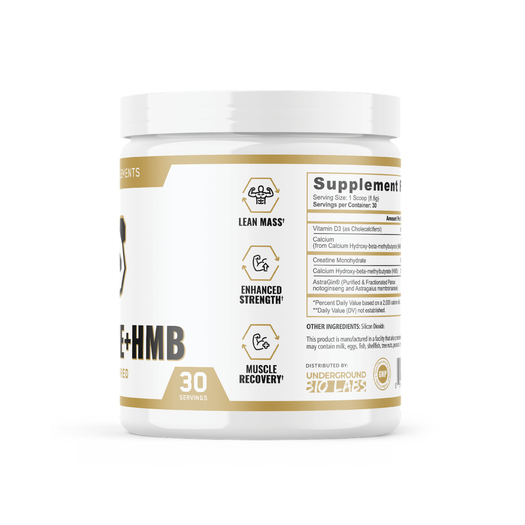 Panda Supplements, Creatine + HMB, 30 Servings