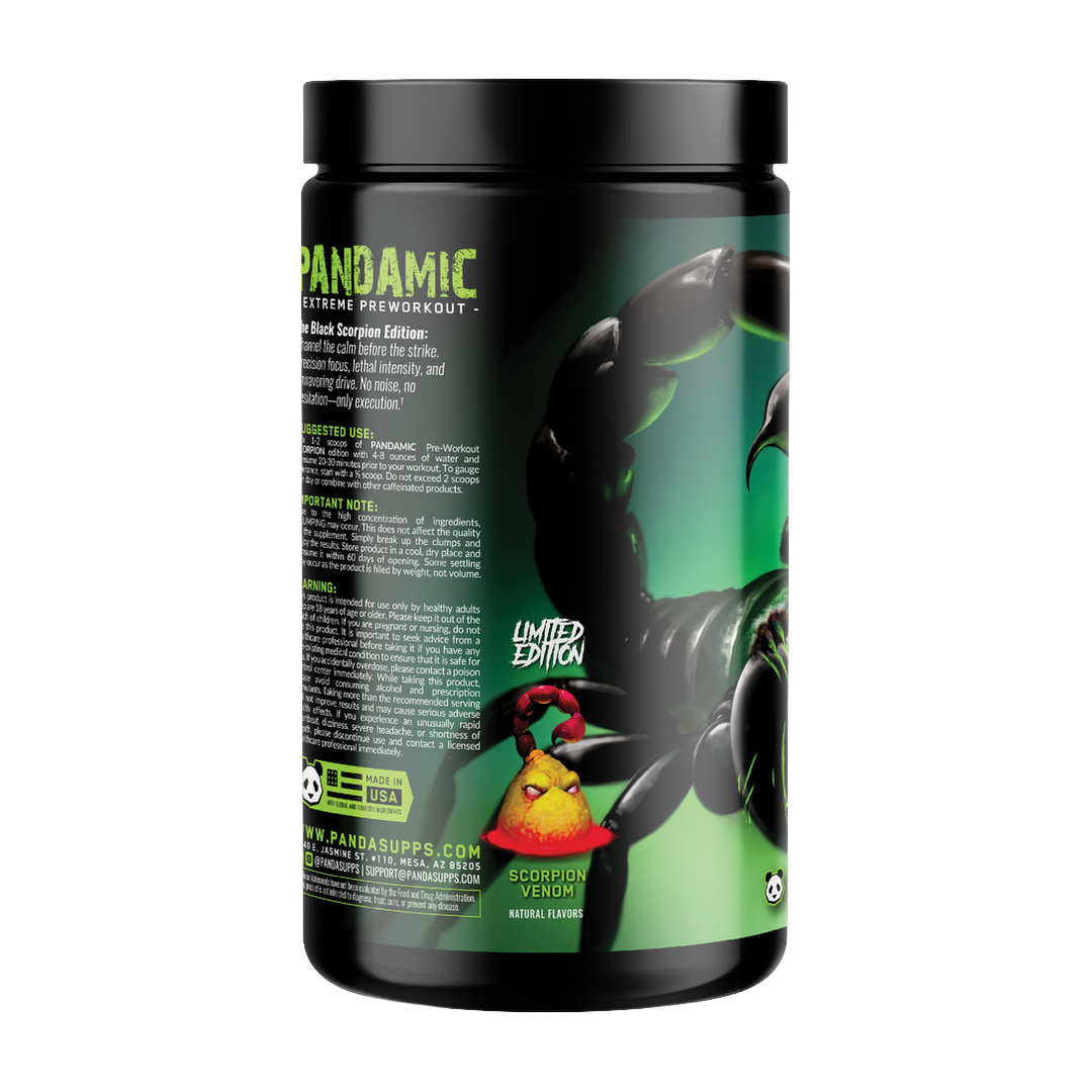 Panda Supplements, Pandamic, Special Edition Extreme Pre-Workout, Scorpion Venom, 40 Servings