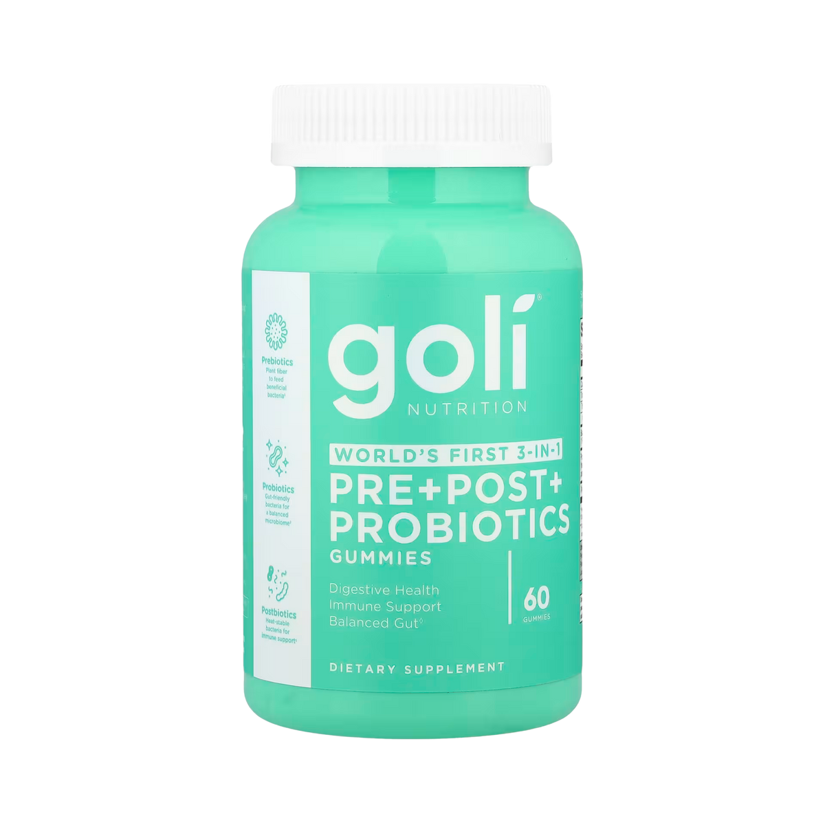 Goli Nutrition, Pre+Post+Probiotics Gummies, 60 Gummies