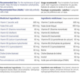 VITALITY, Time Release B Complex 60 + Vitamin C, 600 mg, 60 Tablets