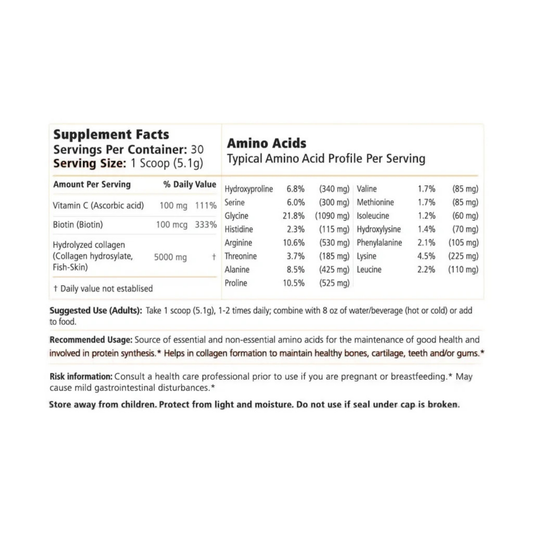 VITALITY GLOW, Marine Collagen + Biotin, 153 g