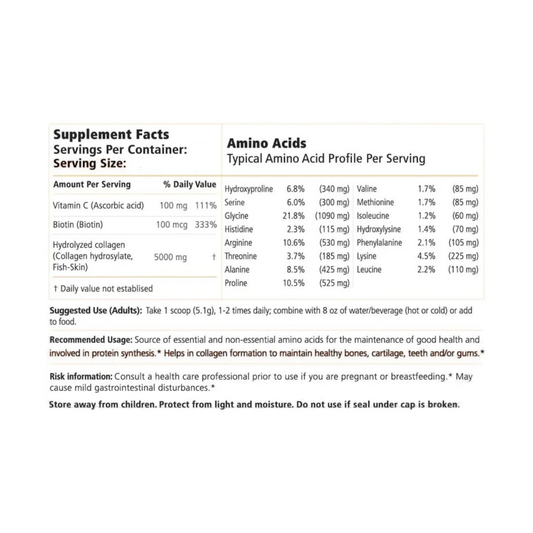 VITALITY GLOW, Marine Collagen + Biotin, 255 g