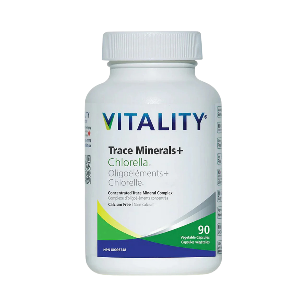 VITALITY, Trace Minerals + Chlorella, 90 Veg Capsules