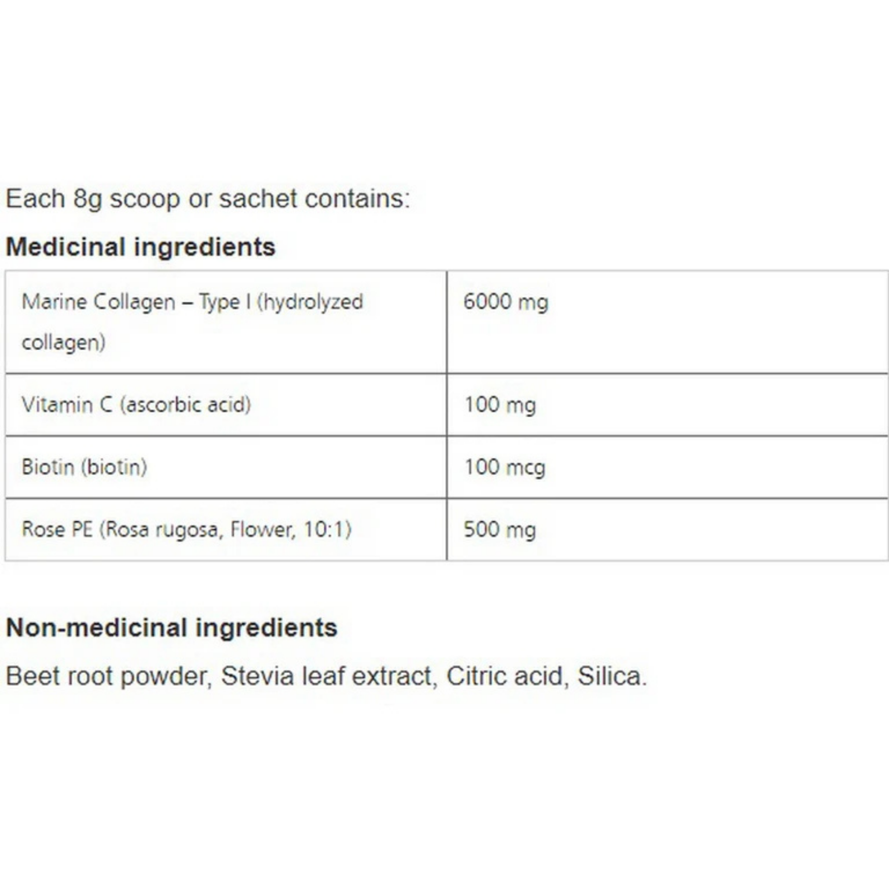 VITALITY GLOW, Marine Collagen + Rose, 200 g