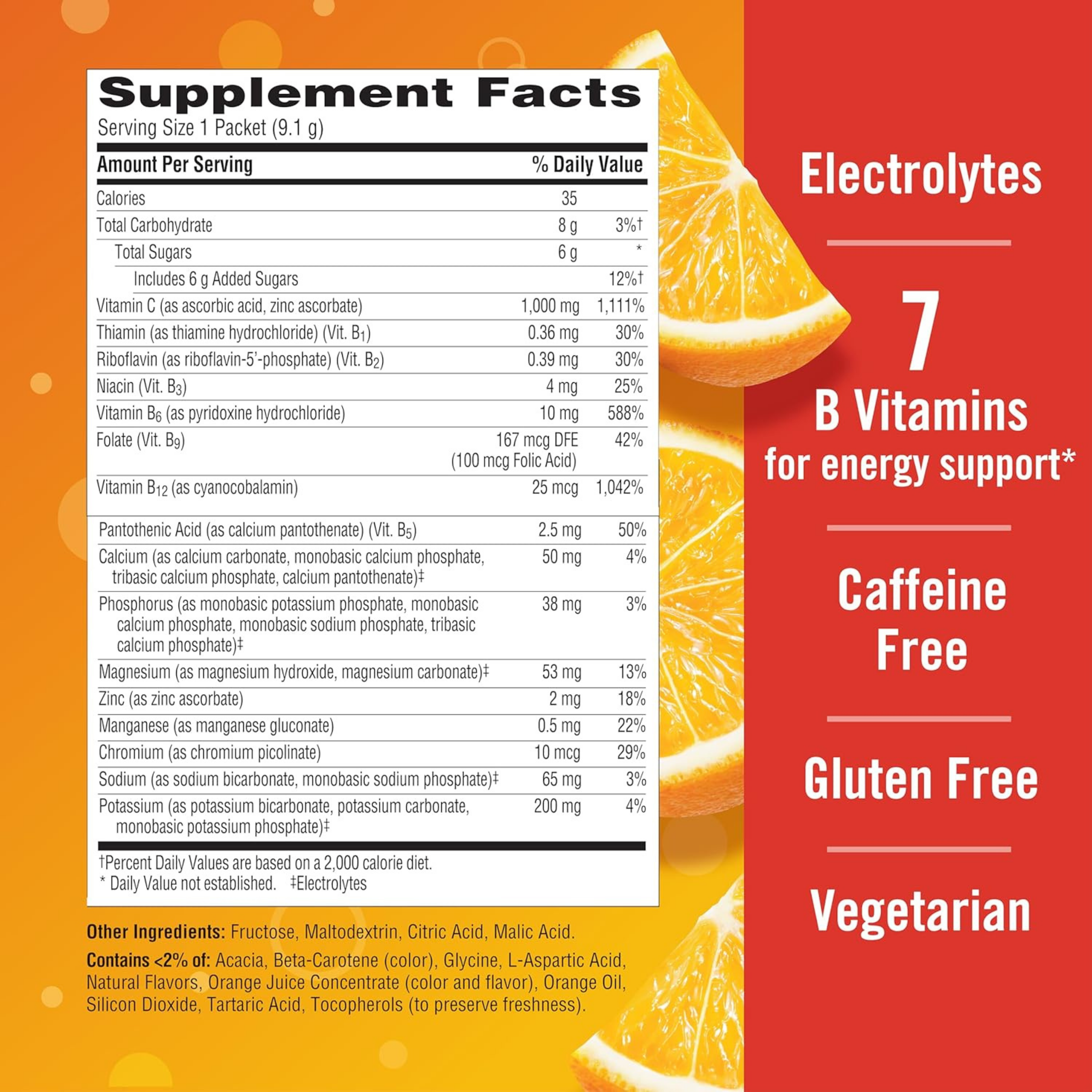 Emergen-C, Vitamin C Powder, 1000 Mg, 60 Count