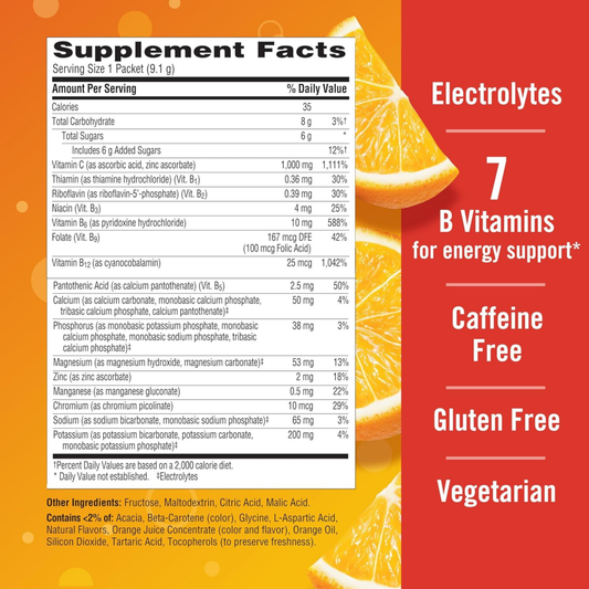 Emergen-C, Vitamin C, Super Orange, 1000 Mg, 10CT