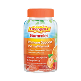 Emergen-C, 750 Mg Vitamin C Gummies for Adults, Immunity Gummies with B Vitamins, Orange, Tangerine and Raspberry Flavors, 45 Count