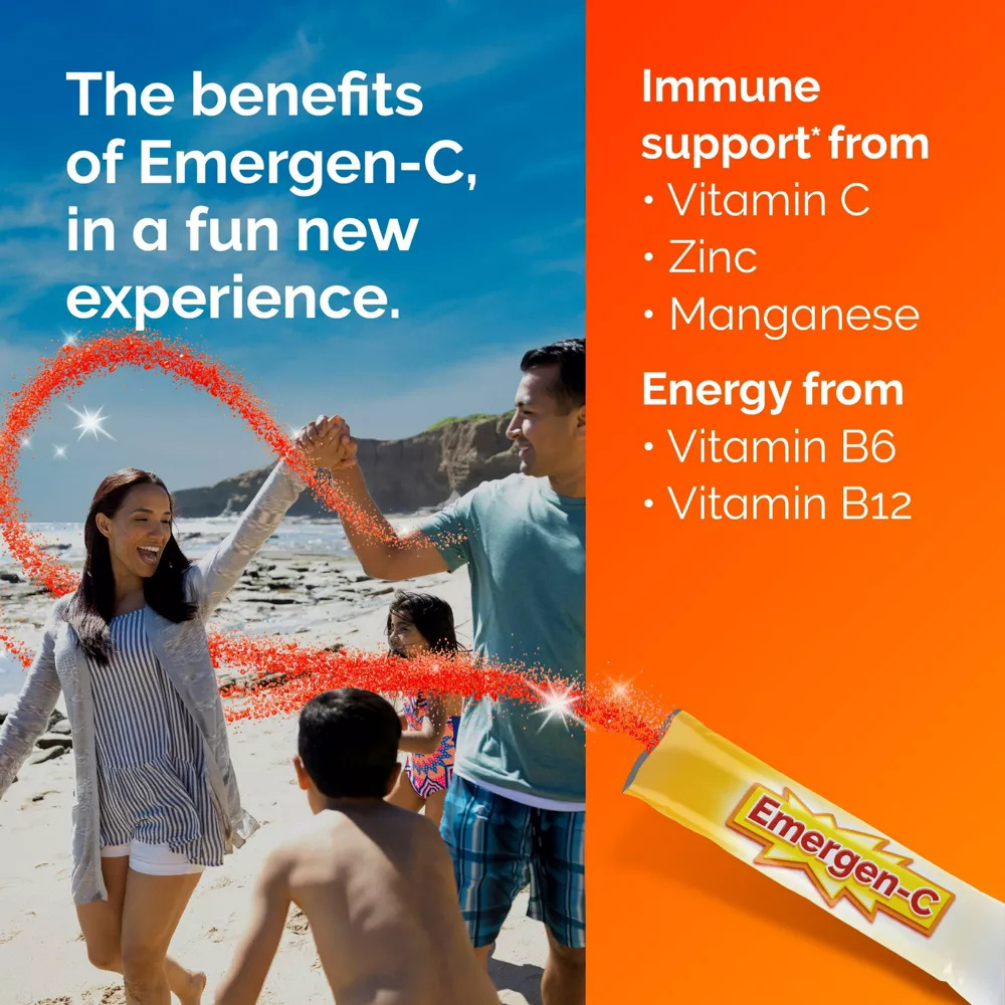 Emergen-C Crystals On-The-Go, Strawberry Burst, 28 Counts