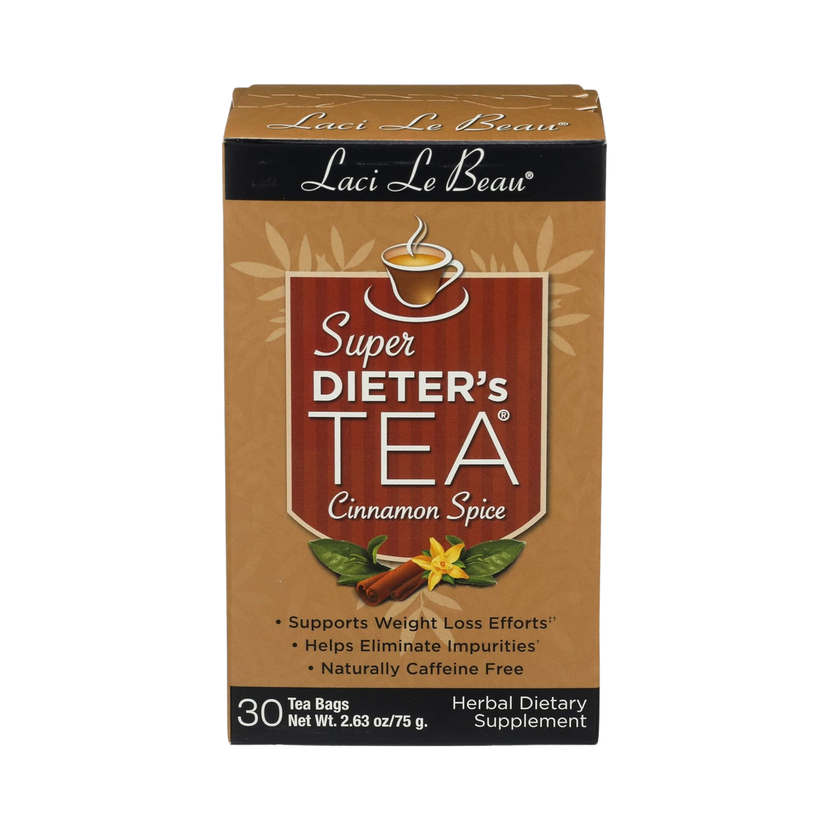 Natrol, Laci Le Beau Super Dieter's Tea Cinnamon Spice, 30 Tea Bags