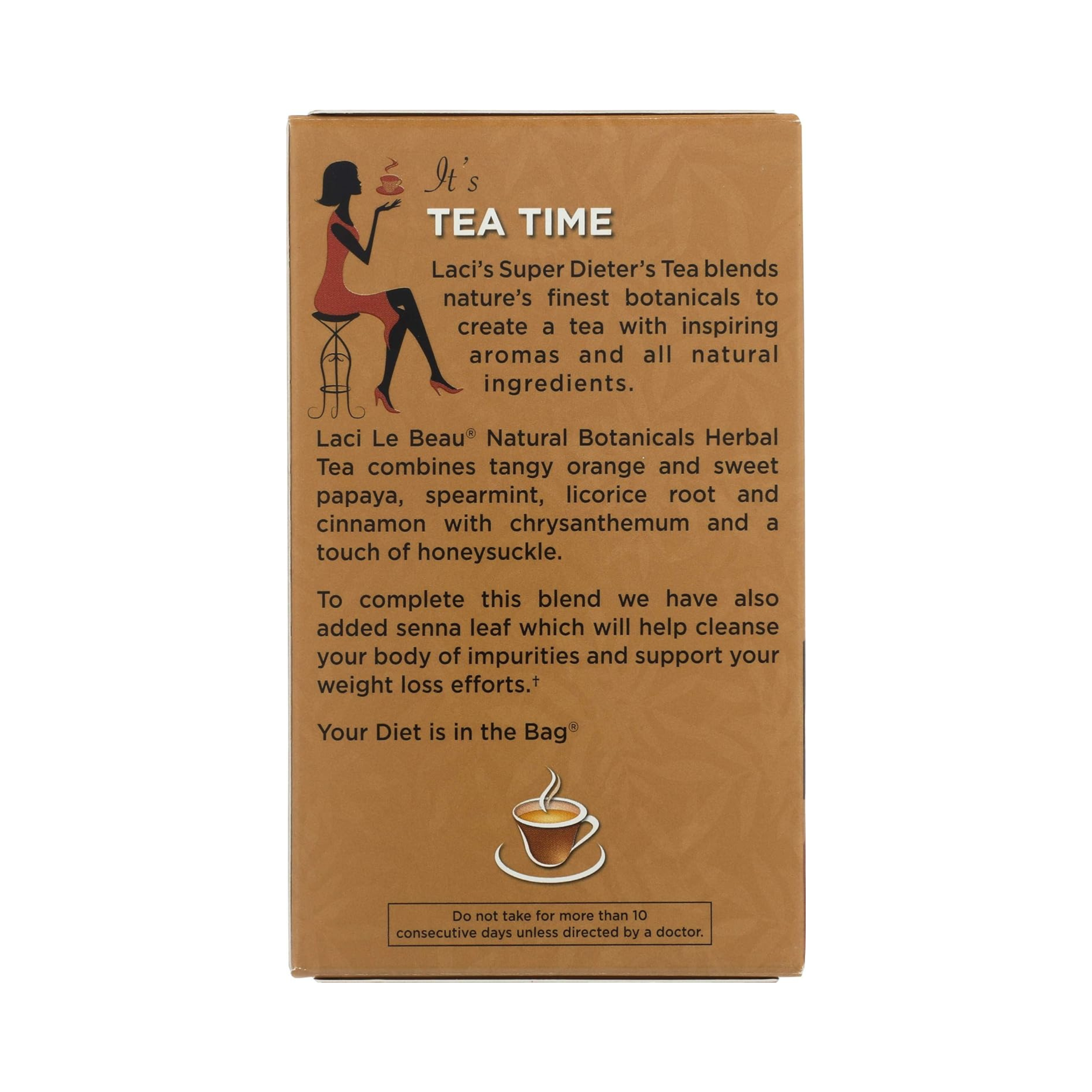 Natrol, Laci Le Beau Super Dieter's Tea Cinnamon Spice, 30 Tea Bags