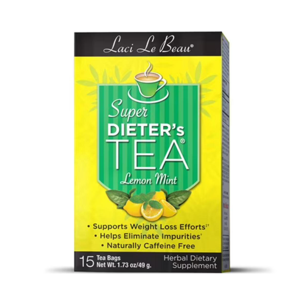 Natrol, Laci Le Beau Super Dieter's Tea, Lemon Mint 15 Bags