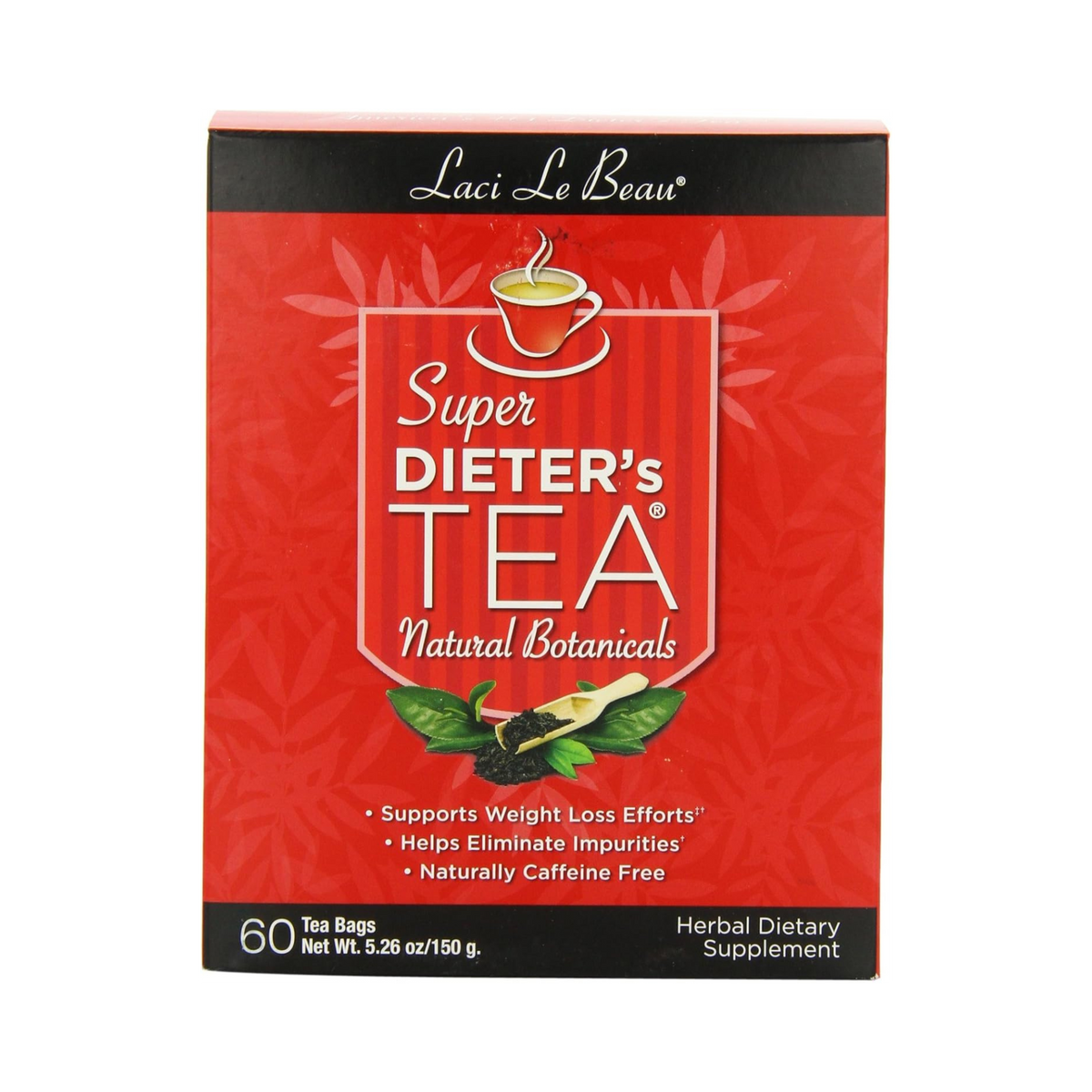 Natrol, Laci Le Beau Super Dieter's Tea, Natural Botanicals, 60 Bags