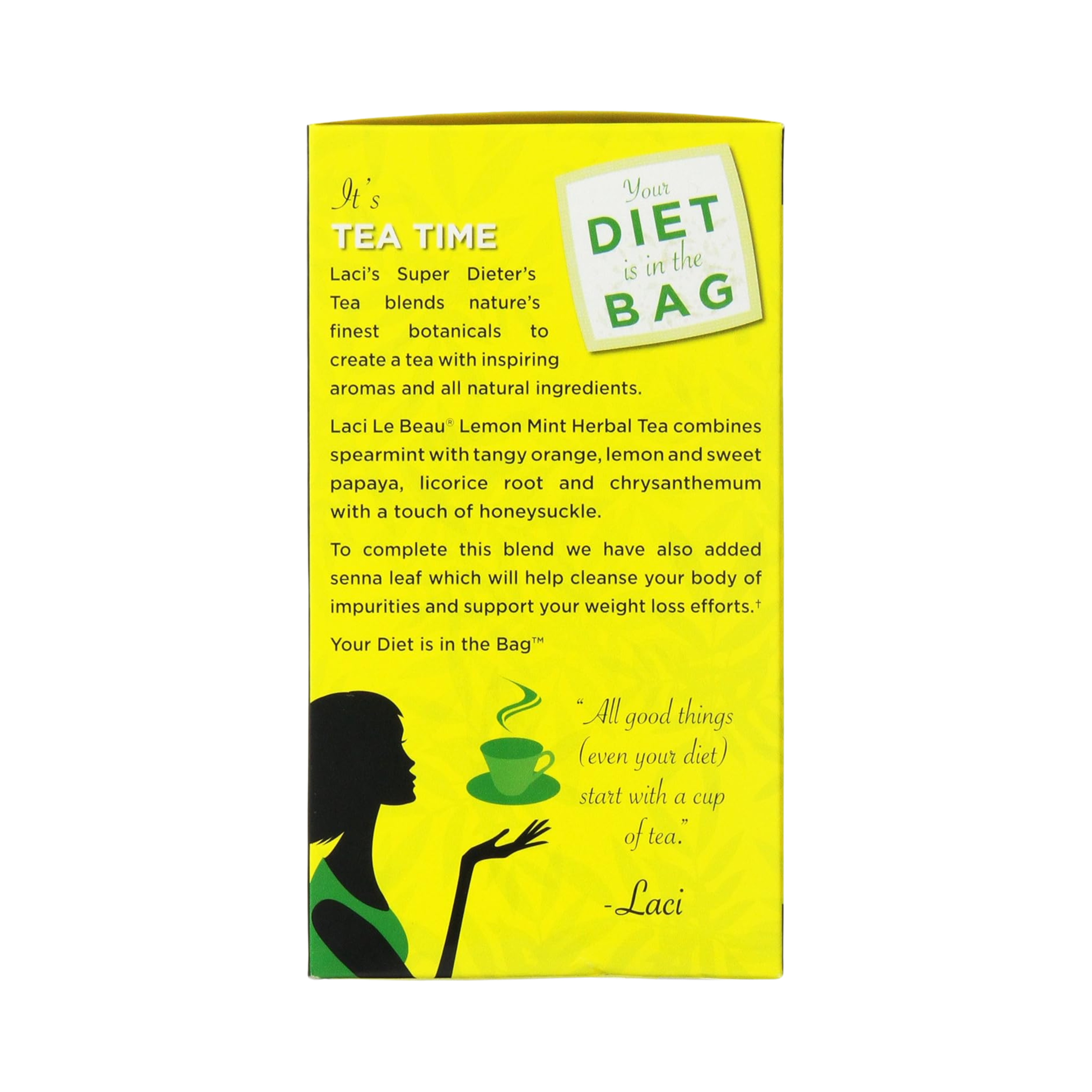 Natrol, Laci Le Beau Super Dieter's Tea, Lemon Mint, 60 Bags