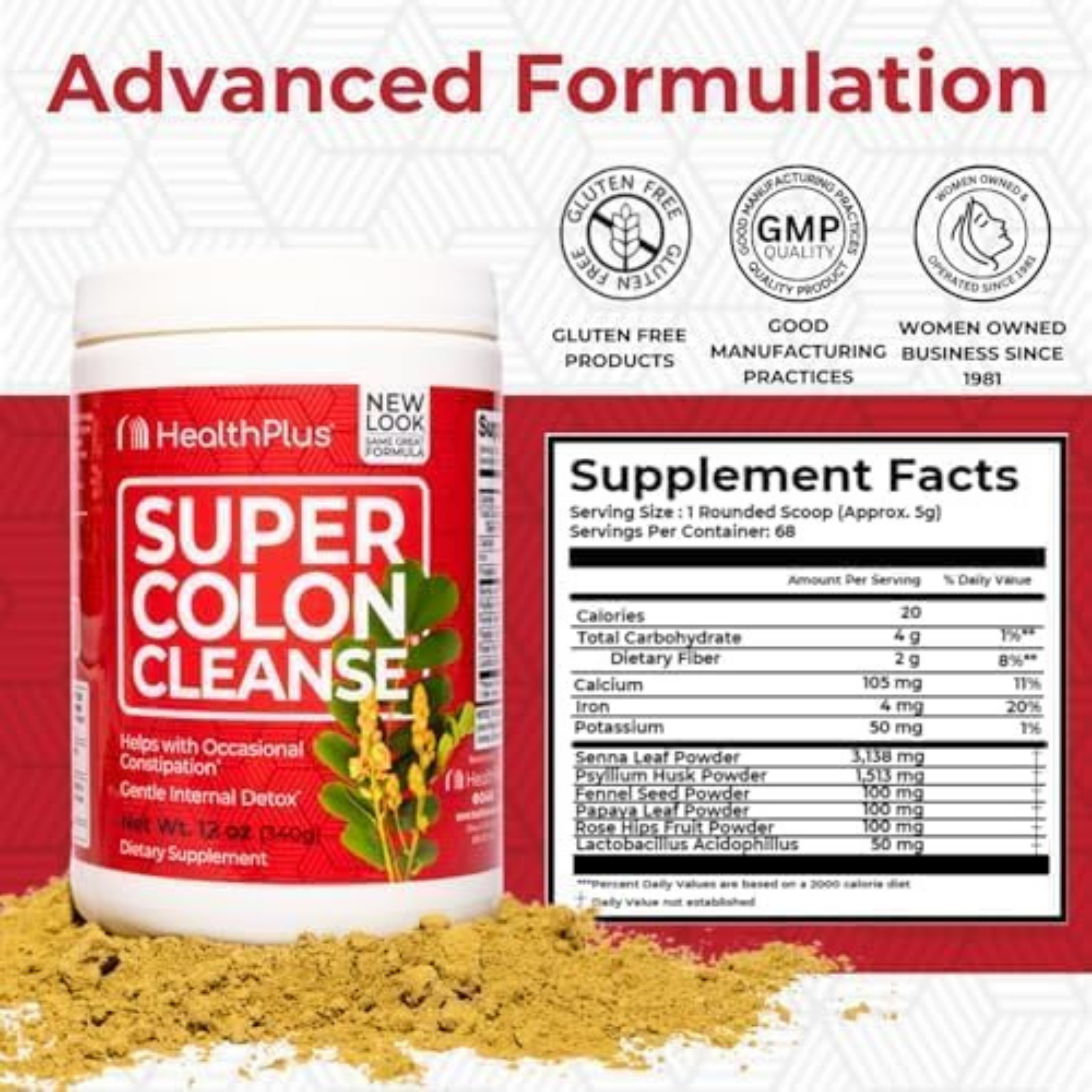 Health Plus, Super Colon Cleanse, 12 oz, 340 g