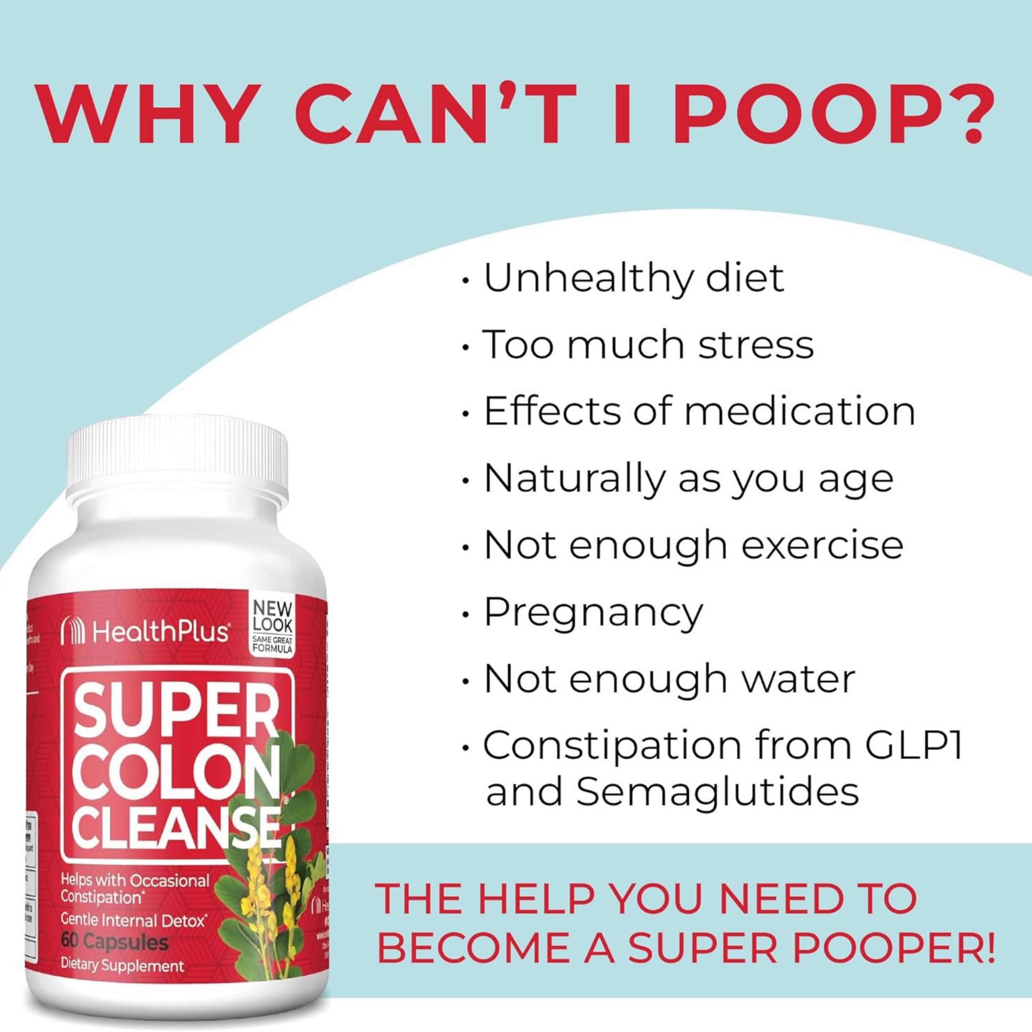 Health Plus, Super Colon Cleanse, 12 oz, 340 g