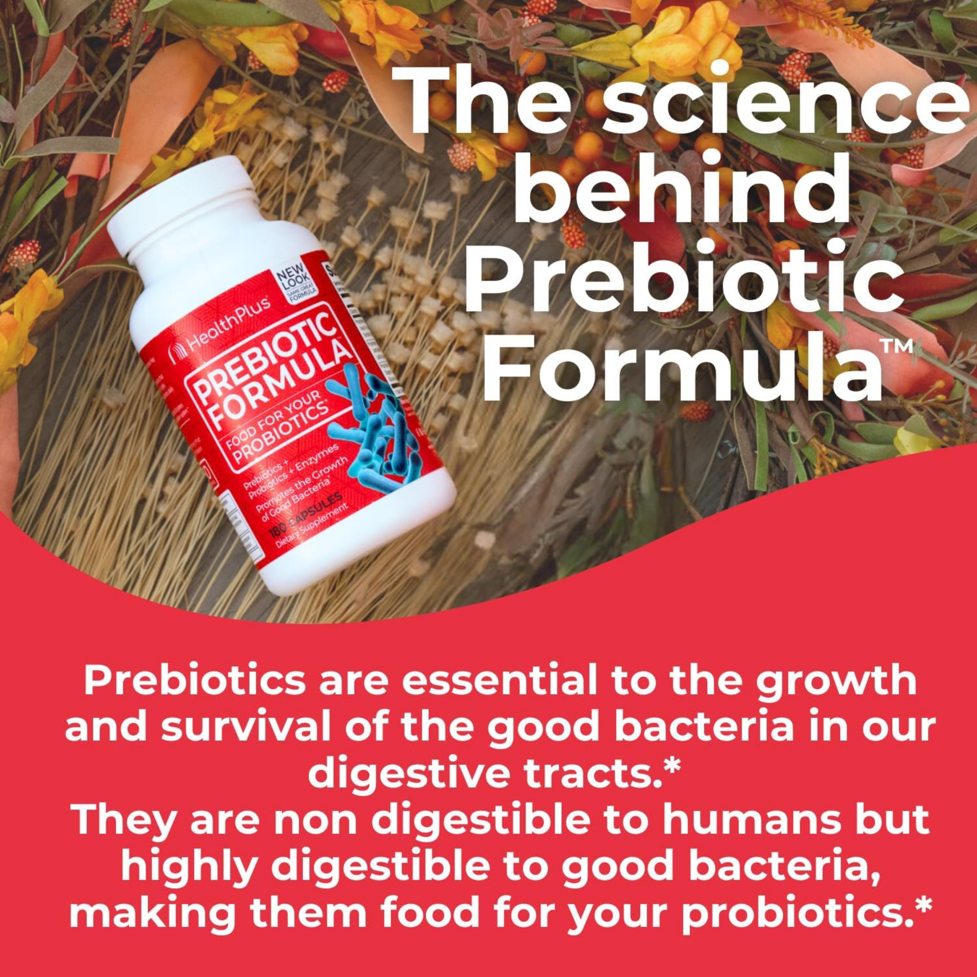 Health Plus, Prebiotic Formula, 180 Capsules