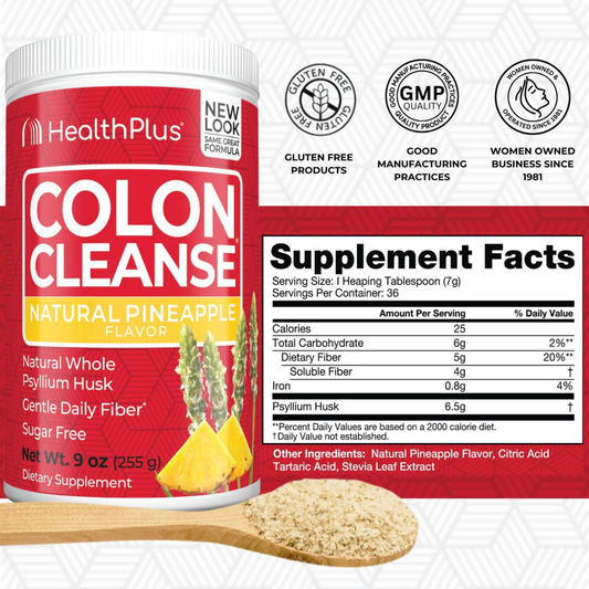 Health Plus, Colon Cleanse, Natural Pineapple, 9 oz, 255 g