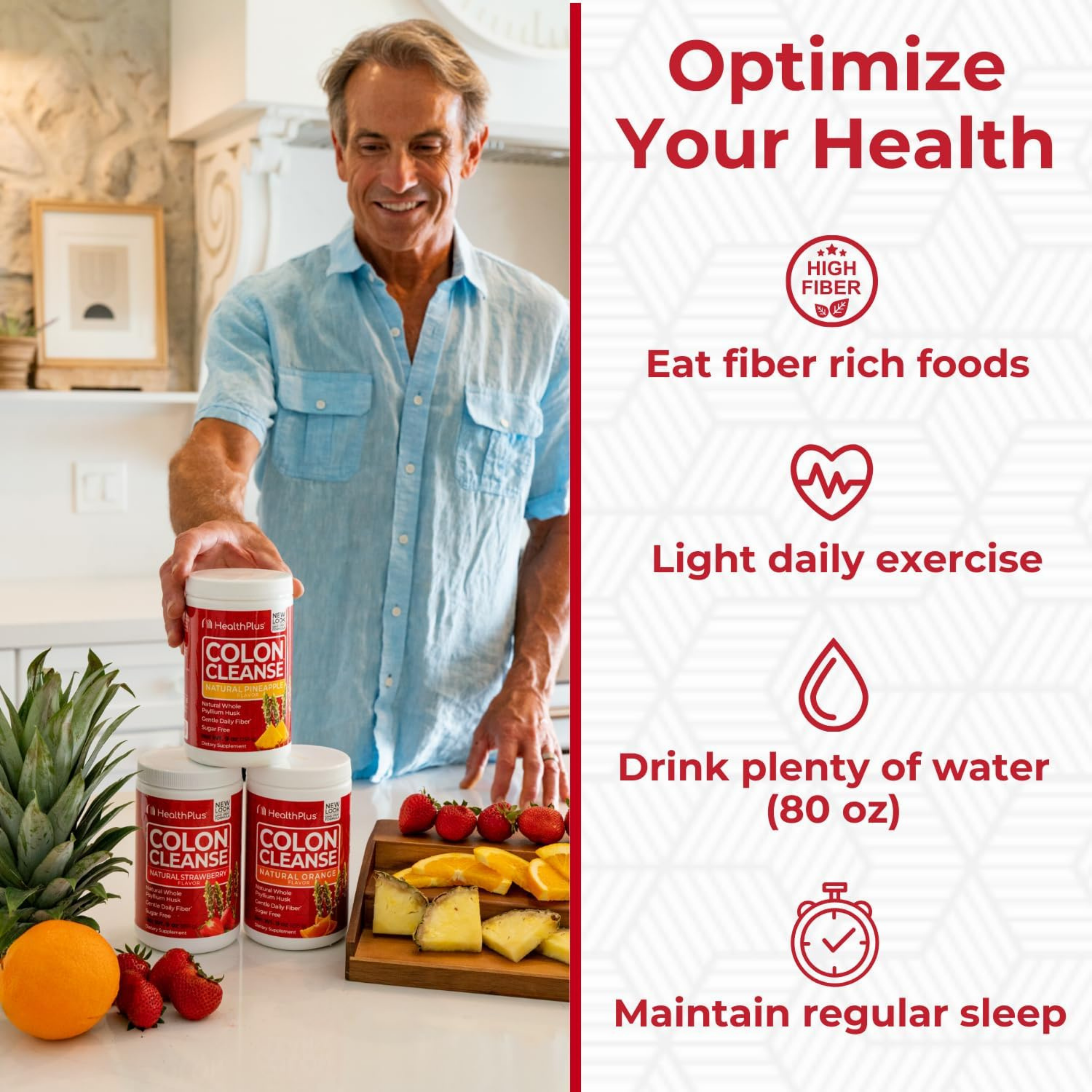 Health Plus, Colon Cleanse, Natural Pineapple, 9 oz, 255 g