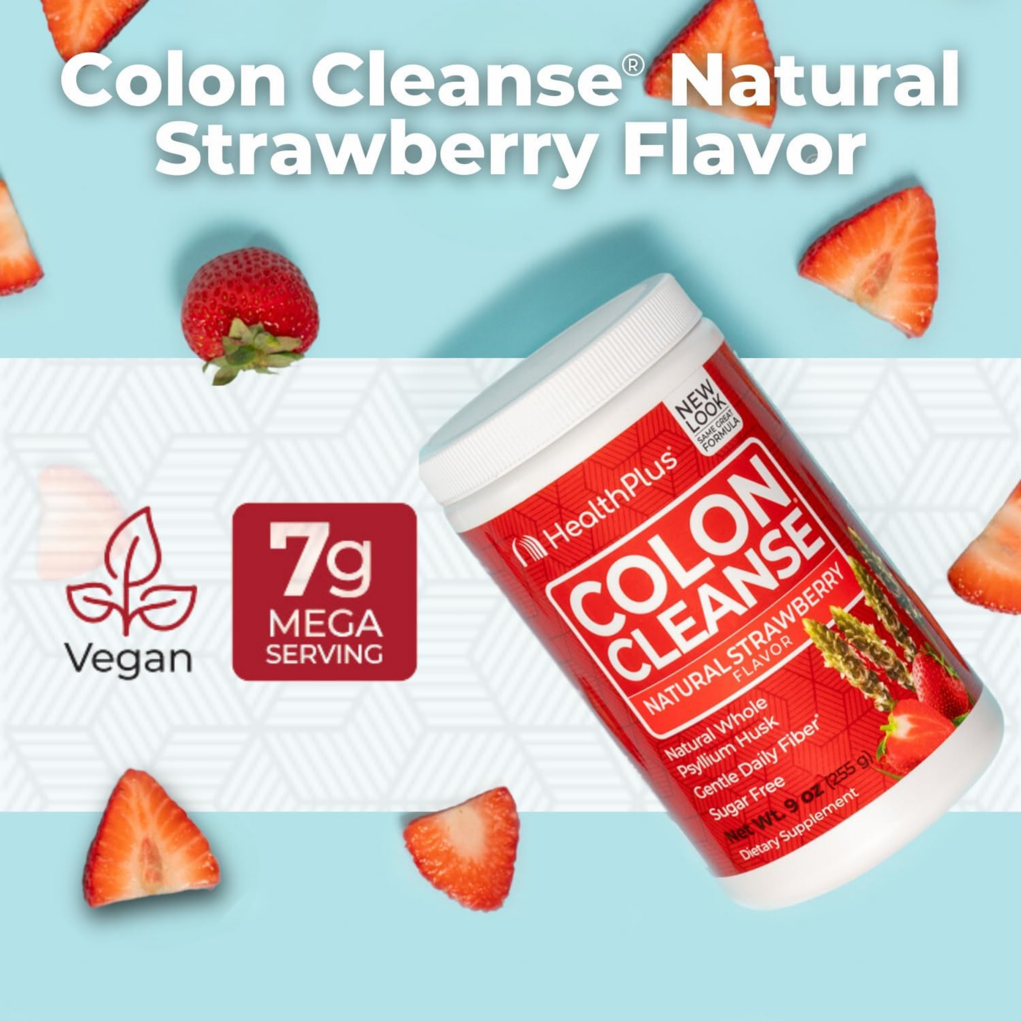 Health Plus, Colon Cleanse, Natural Strawberry, 9 oz, 255 g