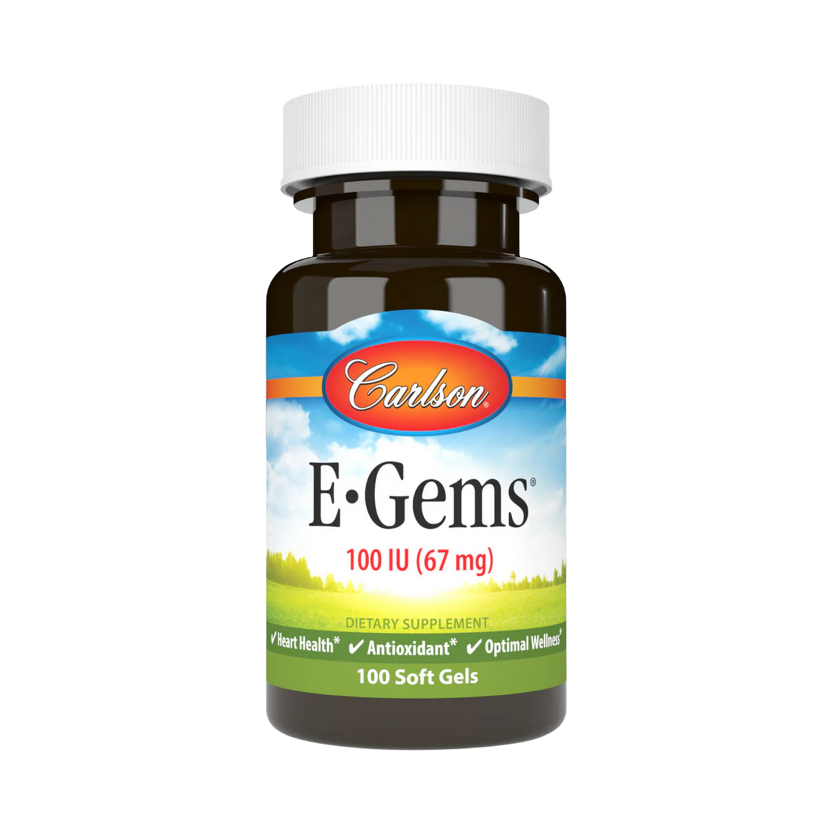Carlson, E-Gems, 100 IU (67 mg), Natural-Source Vitamin E, 100 Soft Gels