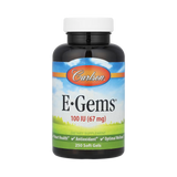 Carlson, E-Gems, 100 IU, Heart Health & Optimal Wellness, Antioxidant, 250 Soft gels