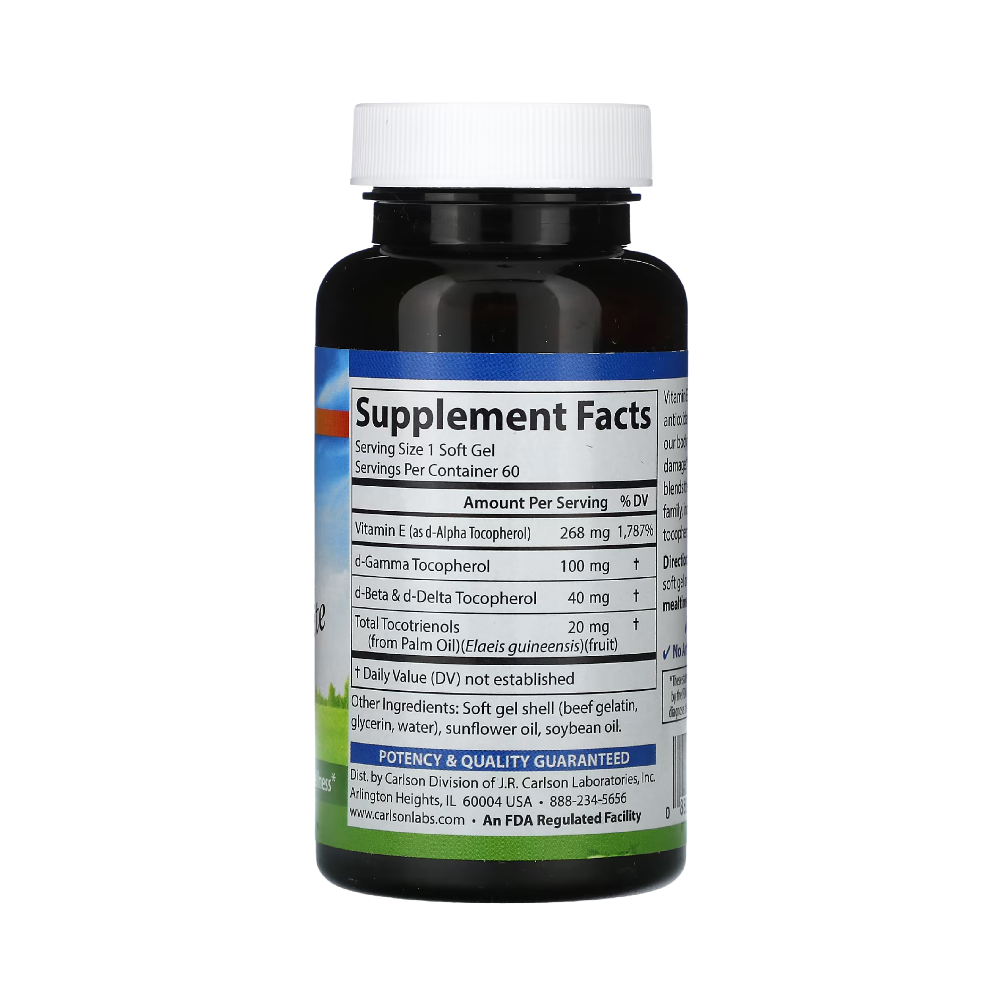 Carlson, E-Gems Elite, 400 IU (268 mg), 60 Soft Gels
